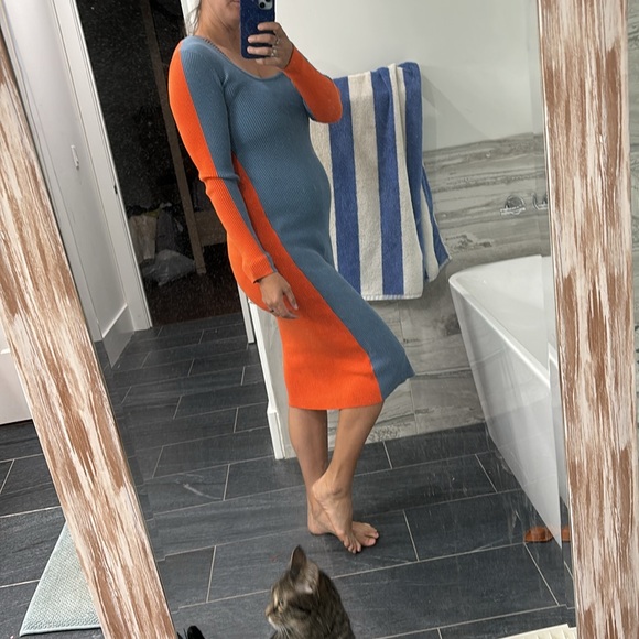 “Aimee” dress in smoke - Picture 3 of 4